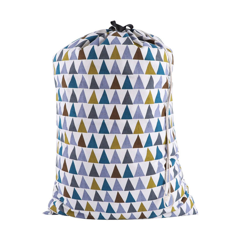 Heavy Duty Laundry Drawstring Bag with Strap