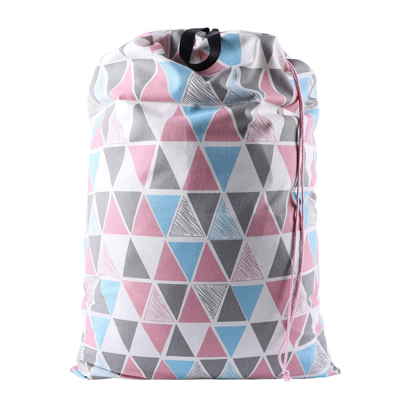 Heavy Duty Laundry Drawstring Bag with Strap