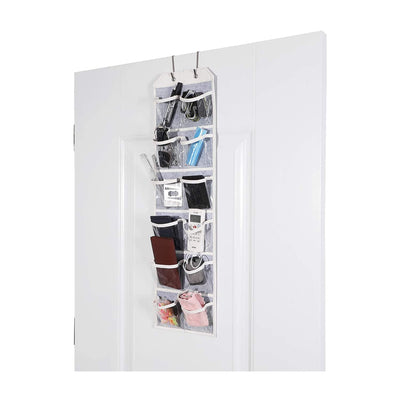 Over the Door Hanging Organizer with 12 Vinyl Pockets