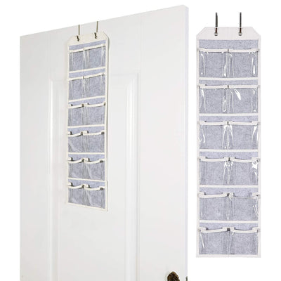 Over the Door Hanging Organizer with 12 Vinyl Pockets