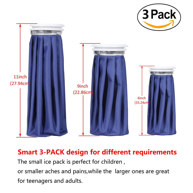 Reusable Ice Bag Packs(6/9/11inch)