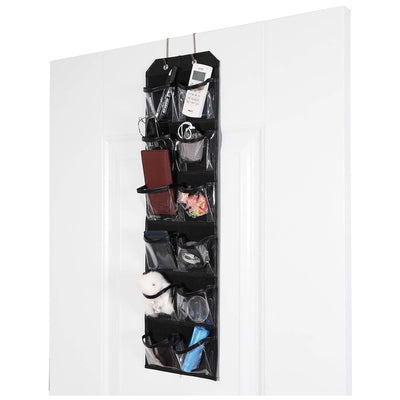 Over the Door Hanging Organizer with 12 Vinyl Pockets