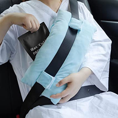 Seat Belt Pillow with Pocket