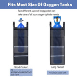 Wheelchair Oxygen Tank Holder with Buckles