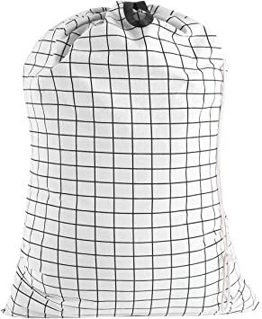Heavy Duty Laundry Drawstring Bag with Strap